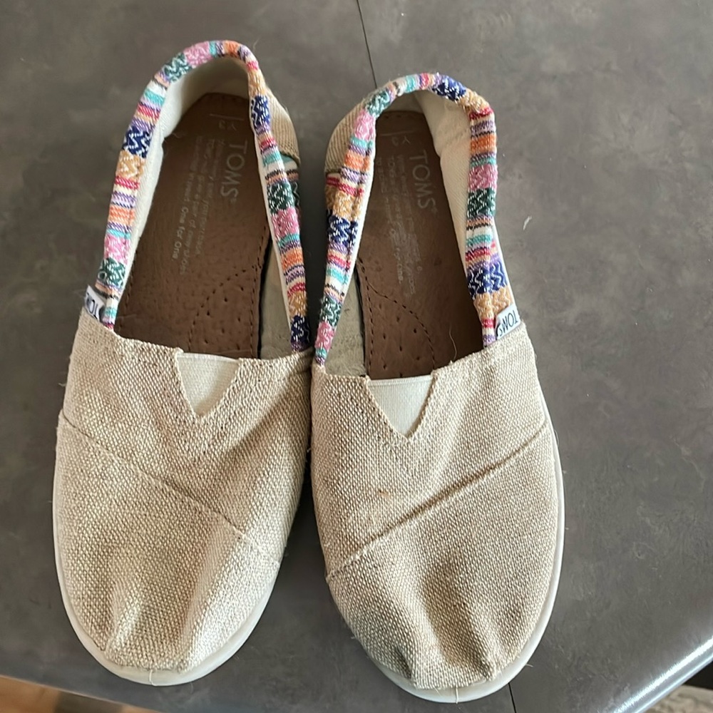 Kids Toms Canvas Shoes 3Y
